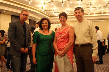 From left: Prof. Kenneth Einar Himma, Seattle Pacific University, Dr. Maria Bottis, Ionian University and Ann and Prof. Simon Rogerson, Demontfort University